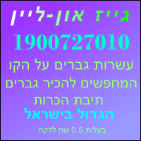 גייז און ליין 012883010456 תיבות הכרות שיחות 1על 1